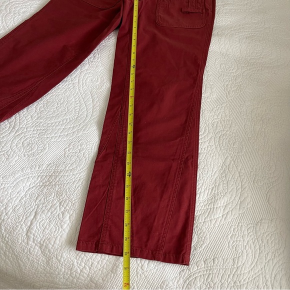 Free People Women’s Voyage Utility High Rise Wide Leg Cargo Pants in Red Size XS - Picture 12 of 16